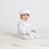 Christening Long Sleeve Set Shirt Pants Vest Beanie2