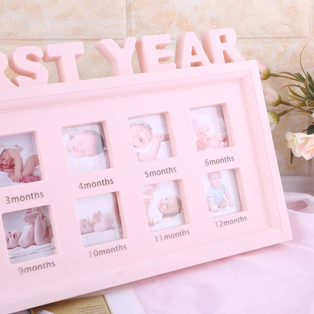 Our First Hello Photo Frame Creative DIY Baby My First Year Photos Frame