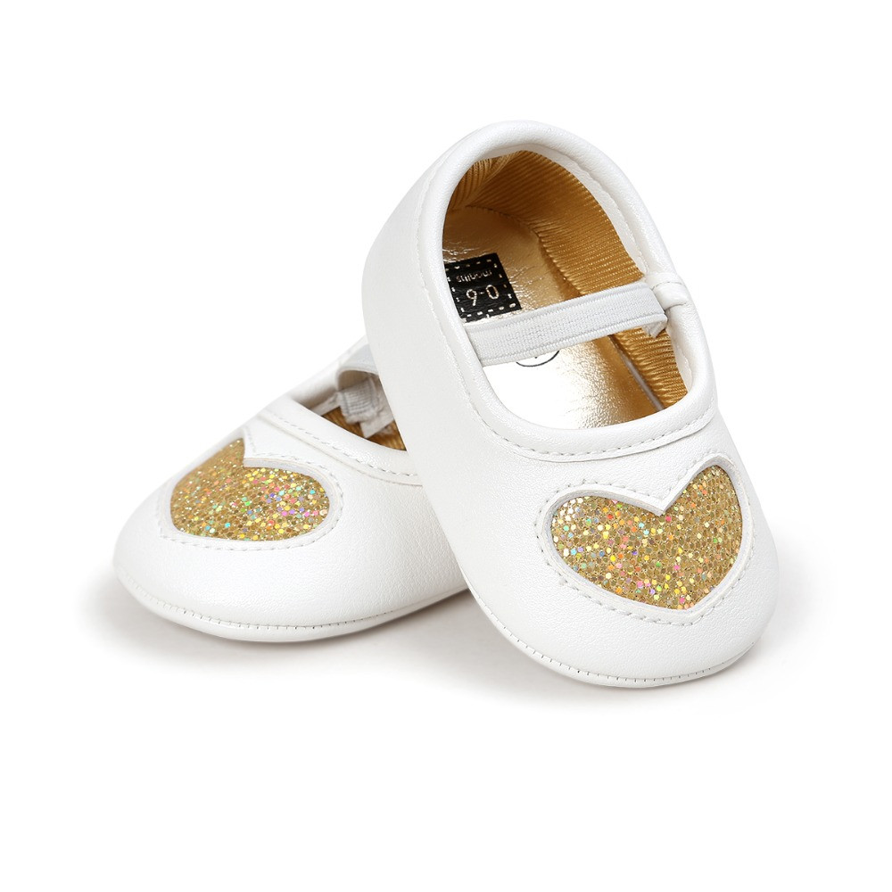 Buy Mary Jane Golden Glitter Shoes For Babies MinnieMe