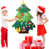 DIY Felt Christmas Tree With 34 Pcs Ornaments No Lights