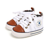 White Brown First Walkers Baby Shoes Sneaker