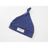 Navy Knotted Beanie