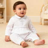 Yeshua Cross Embroidery Romper Image 1