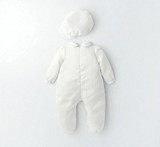 Rocky White Romper With Hat