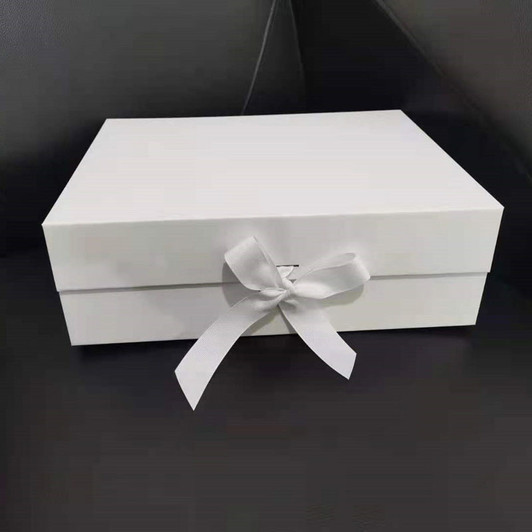 Buy Folding Black Gift Box with Satin Ribbon