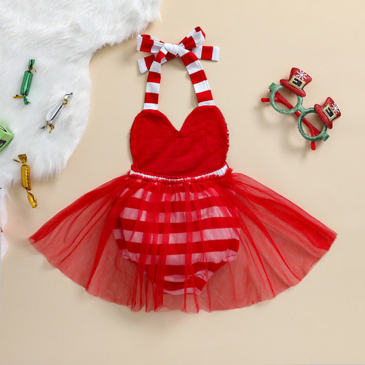 Baby Girl Tutu Skirt Santa Romper - Christmas collection