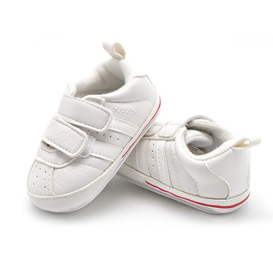 Generic Sneaker Shoes Hook Loop, white toddler sneakers with Velcro straps for easy wearing and removal.