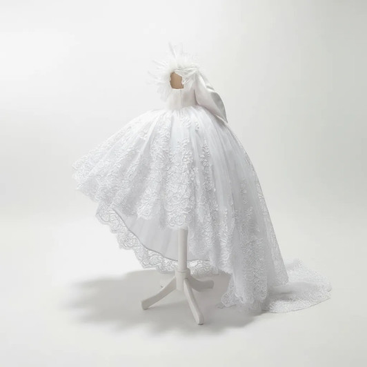 Sophia White Lace Christening Dress