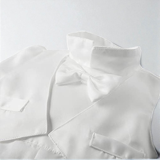 Rocky White Romper With Hat