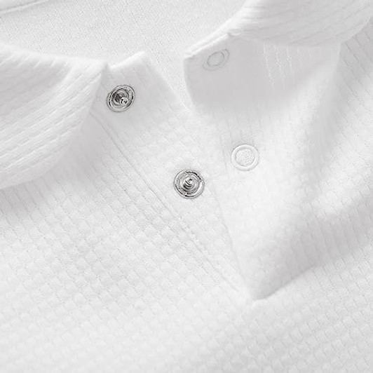 White Cotton Ribbed Romper Image 3