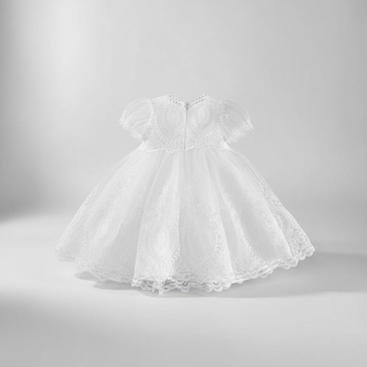 Chloe Embroidered Christening Dress