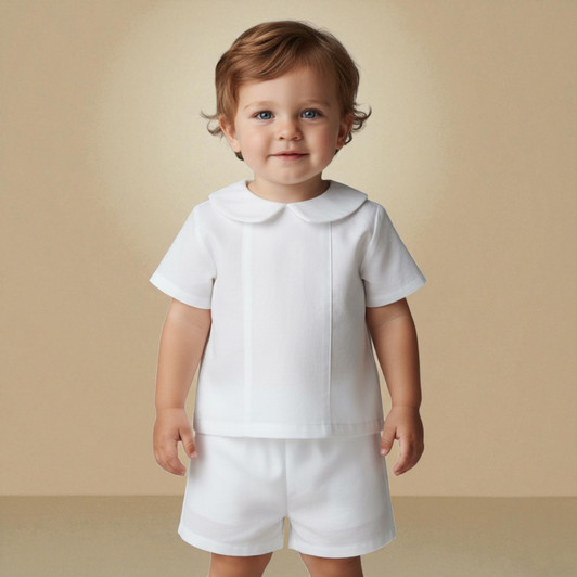 Adam Cotton Baby Baptism Outfit Set