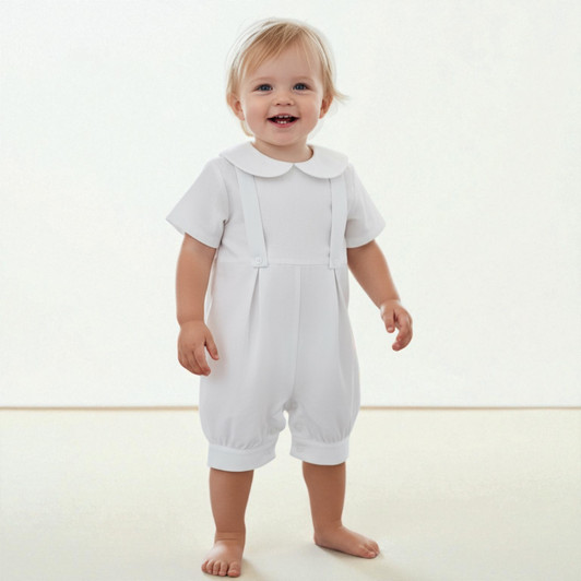 Eric Baby Boy Christening Romper Set