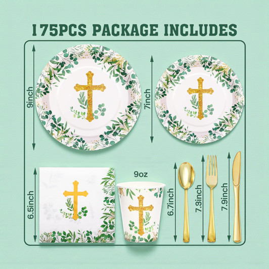 Baptism Decorations Plates and Napkins 1