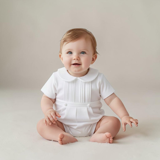 Cotton Romper Neutral Set