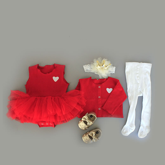 Grey Dress Baby gift box Set MinnieMe