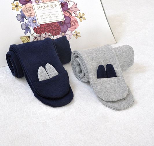 baby-grey-stretch-leggings-cotton-foot-trousers