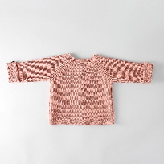 Baby Knitted Set Peach Color Cardigan