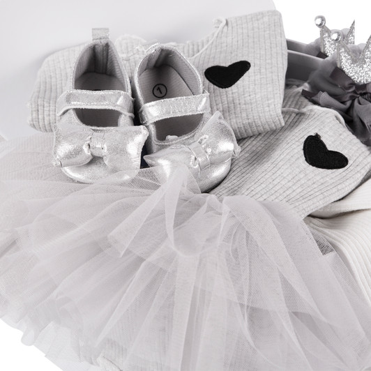 Little Princess Grey Dress Set Hamper Set Gift Box