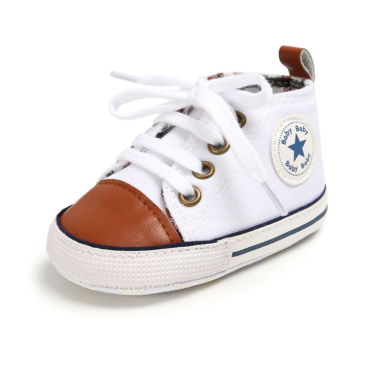White Brown First WalkersShoesSneaker