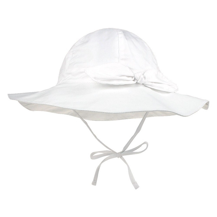 White Plain Bow Beach Big Brim Cap