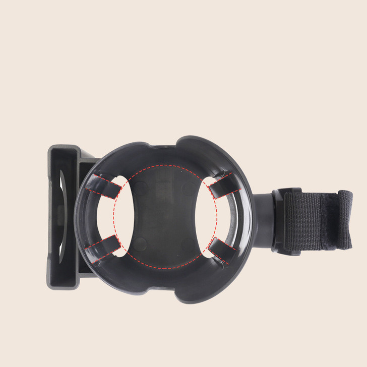 Joyren Cup Holder With Baby Stroller Hooks, adjustable black cup holder with straps for secure attachment to strollers.