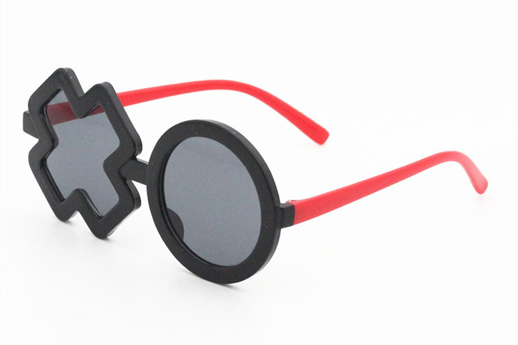 Black Red Hand Polarized Kids Sunglasses XO  Frame