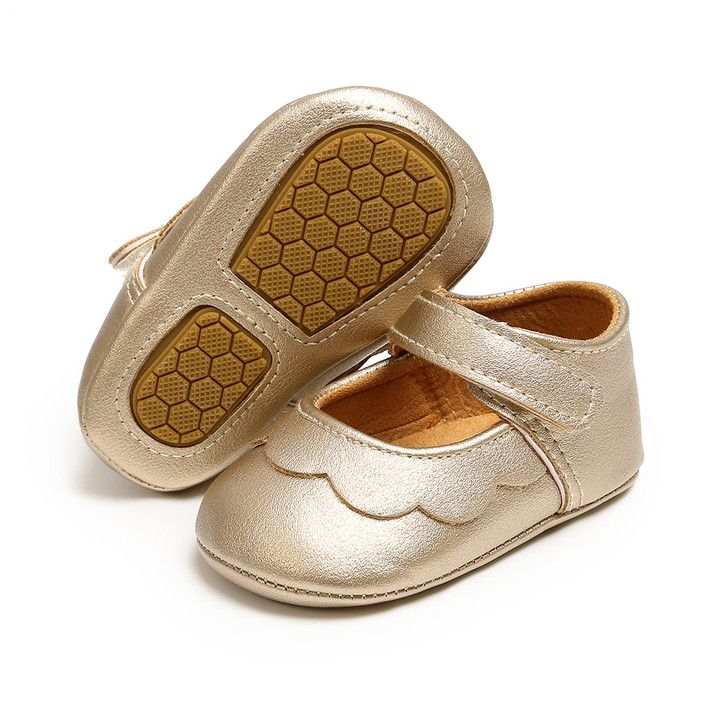 Baby Mary Jane Princess Leather Bronze Shoes