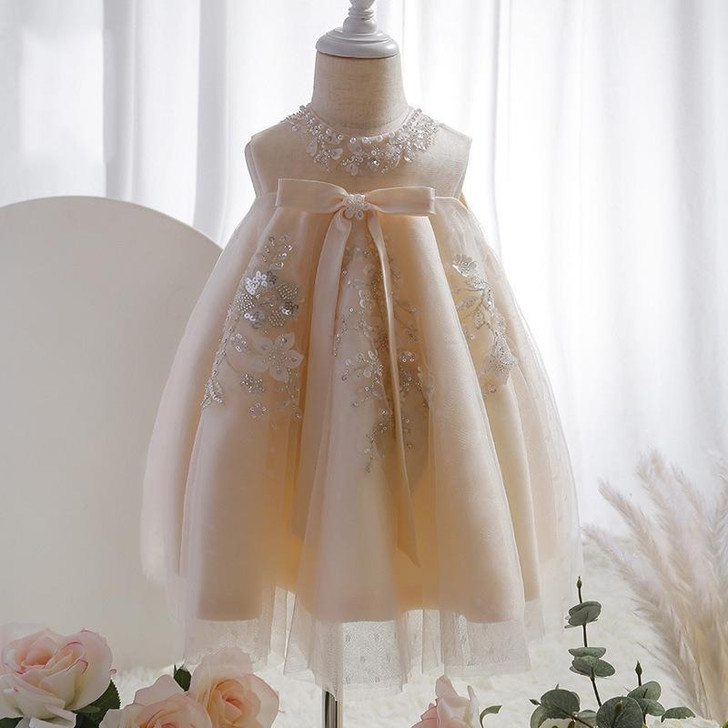 OONA Embroider Pearl Dress Sleeveless