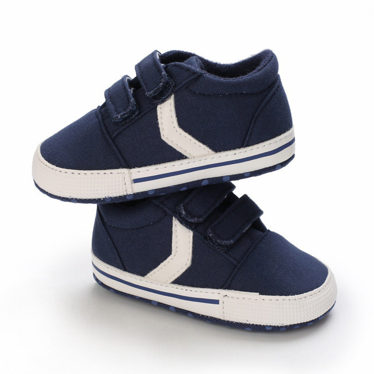 Toddler Double Buckle Soft Bottom Blue Sports Shoes Additional Image 4
