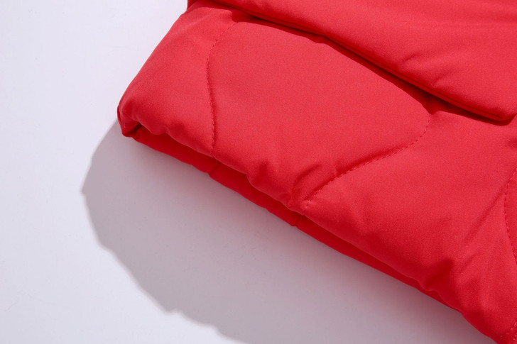 Generic Snowsuit Set Winter Down Snow Suit, red insulated winter snow suit with padded design.