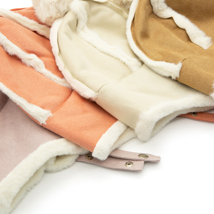 Generic Winter Bomber Hat Cute Pom, close-up of colorful winter bomber hats with soft fleece lining and pom detail.