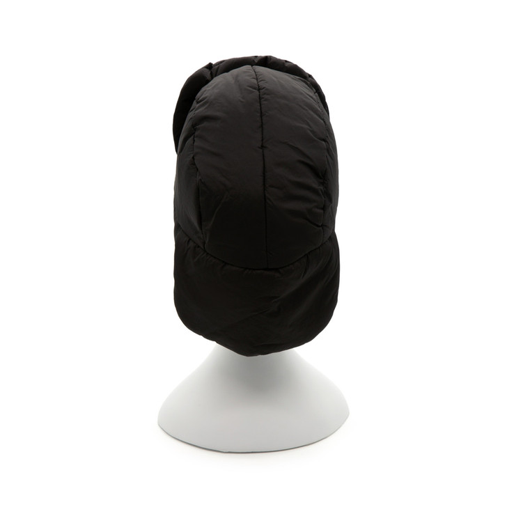 Generic Trapper Hat, black insulated trapper hat displayed on a white mannequin head.