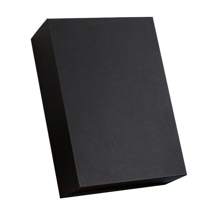 Folding box Gift box Spot magnet, black folding gift box with magnetic closure for elegant packaging.