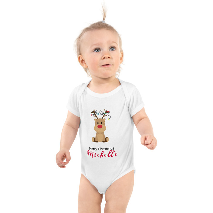 Personalise Christmas Romper Infant Bodysuit
