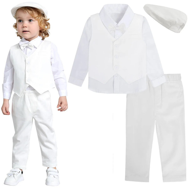 White Suit Toddler Kids