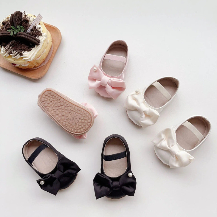Baby Gril Soft Dress Shoes Bow