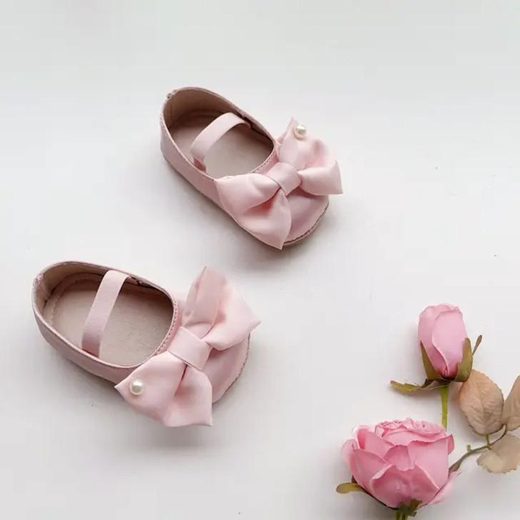 Baby Gril Soft Dress Shoes Bow