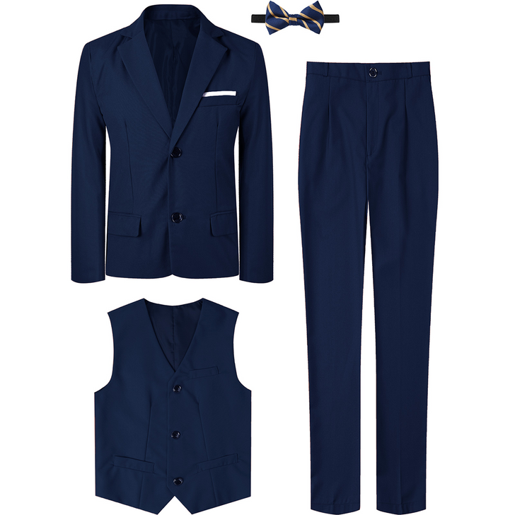 Wedding Suits for Young Boys Navy Blue