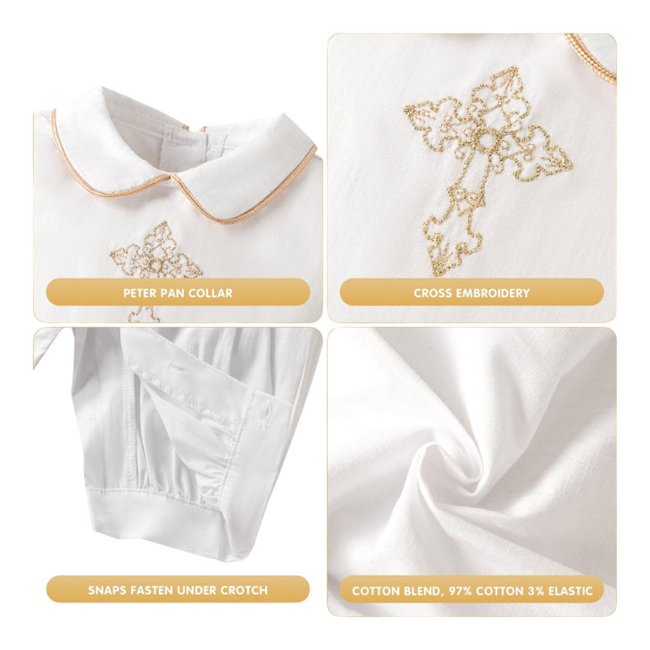 Elias Baptism Romper