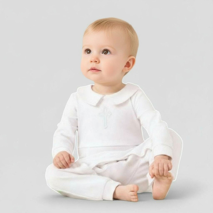 White Romper Christening Essential