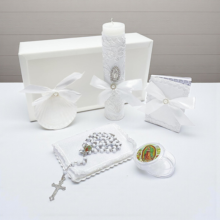 White 5 PCS Baptism Kit