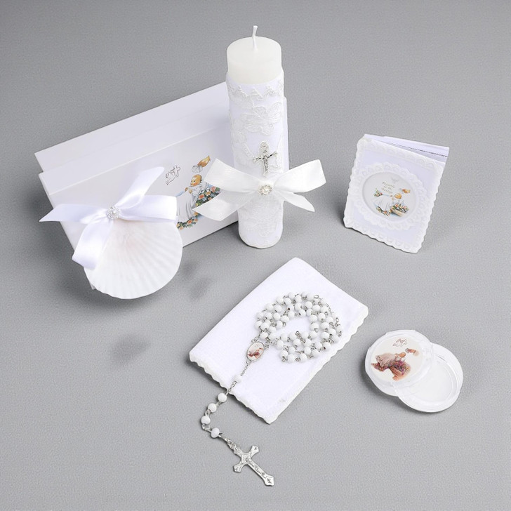 Catholic Baptism Candle Set