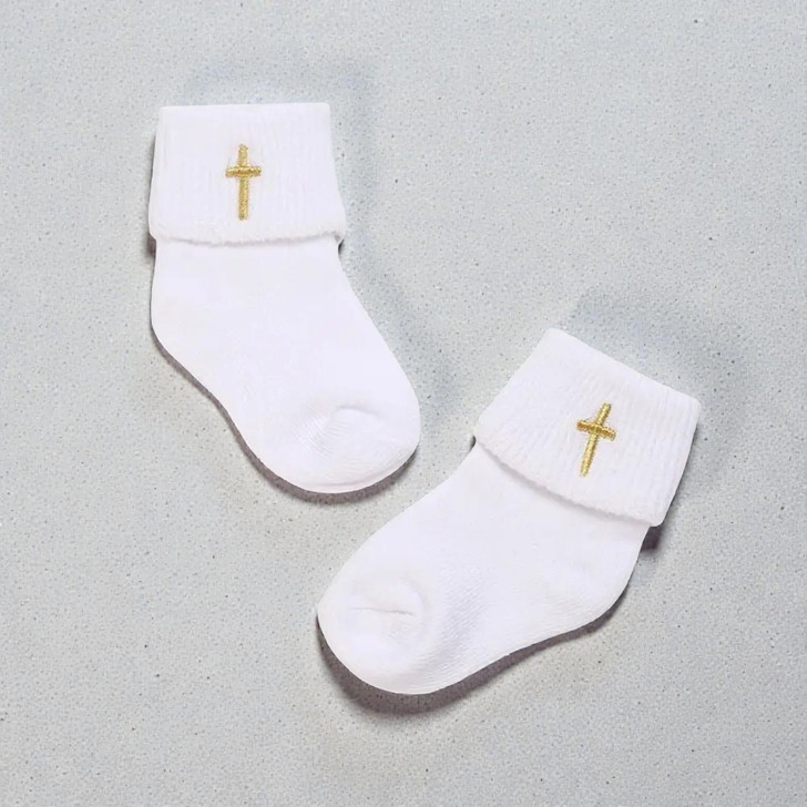 Cotton Lace Socks for Baptism