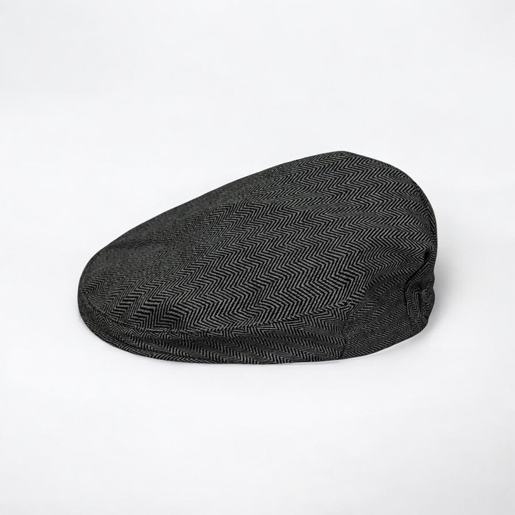 Herringbone Newsboy Cap