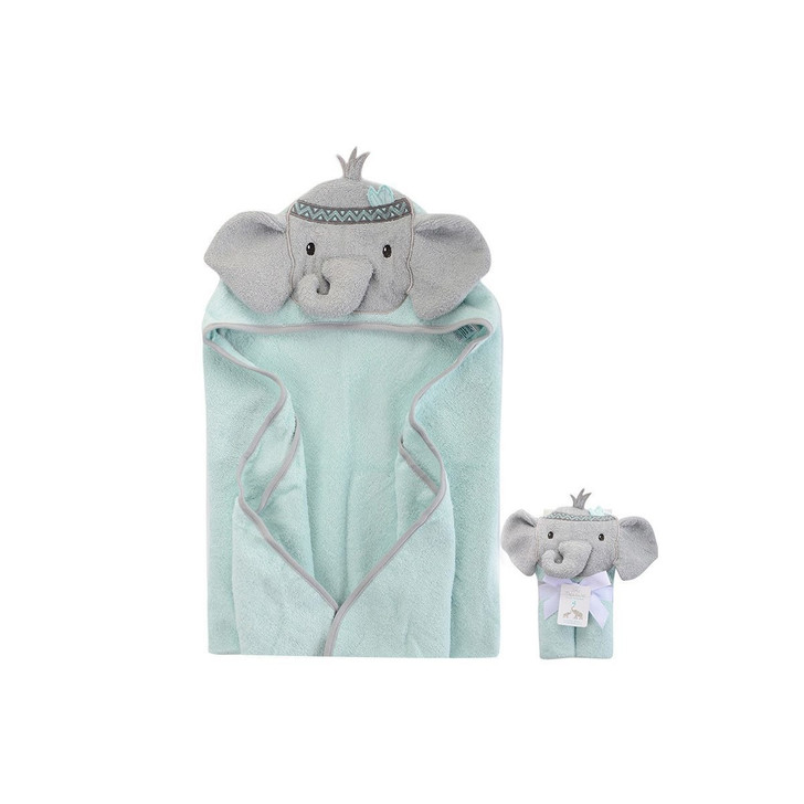 Little Treasure Hooded Towel ‚Äì Tribal Elephant