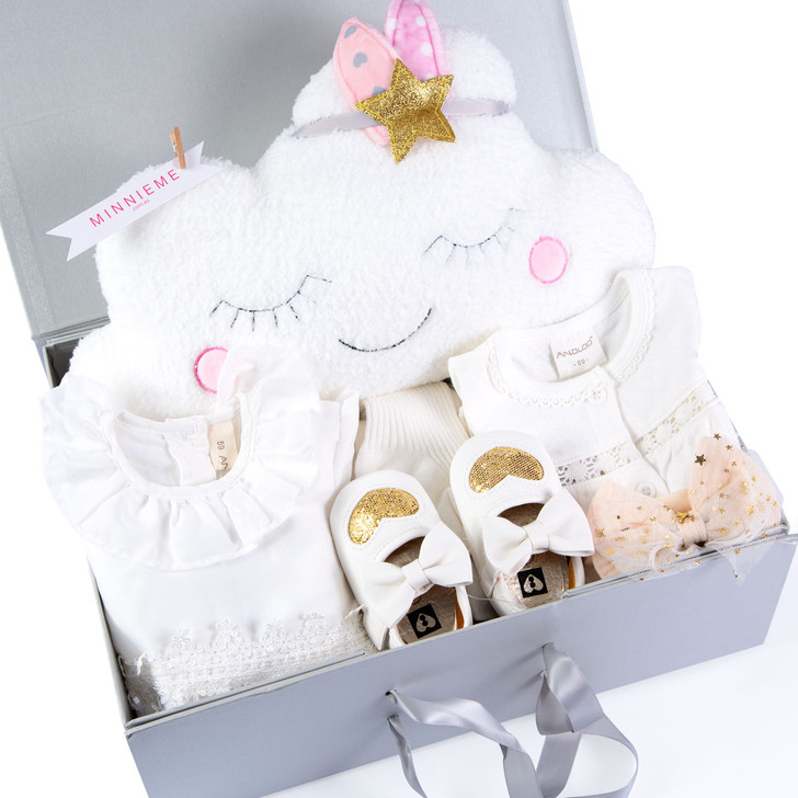 grey baby hamper