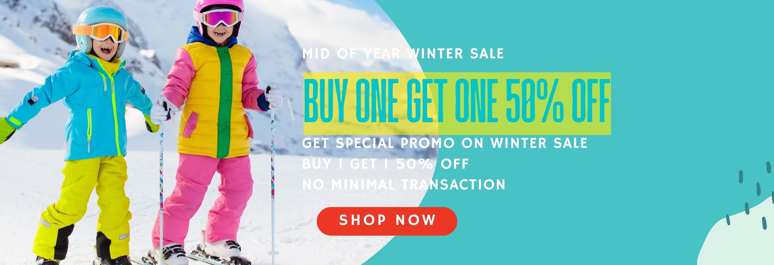 Buy one get one 50% Off