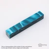 Legacy, Acrylic Pen Blank, Dark Teal with White and Black Lines, Single Blank