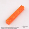 Legacy, Acrylic Pen Blank, Bright Orange with White Crush, Single Blank